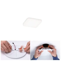 Paulmann Veluna LED inbouwlamp 4.000K 7,5x7,5