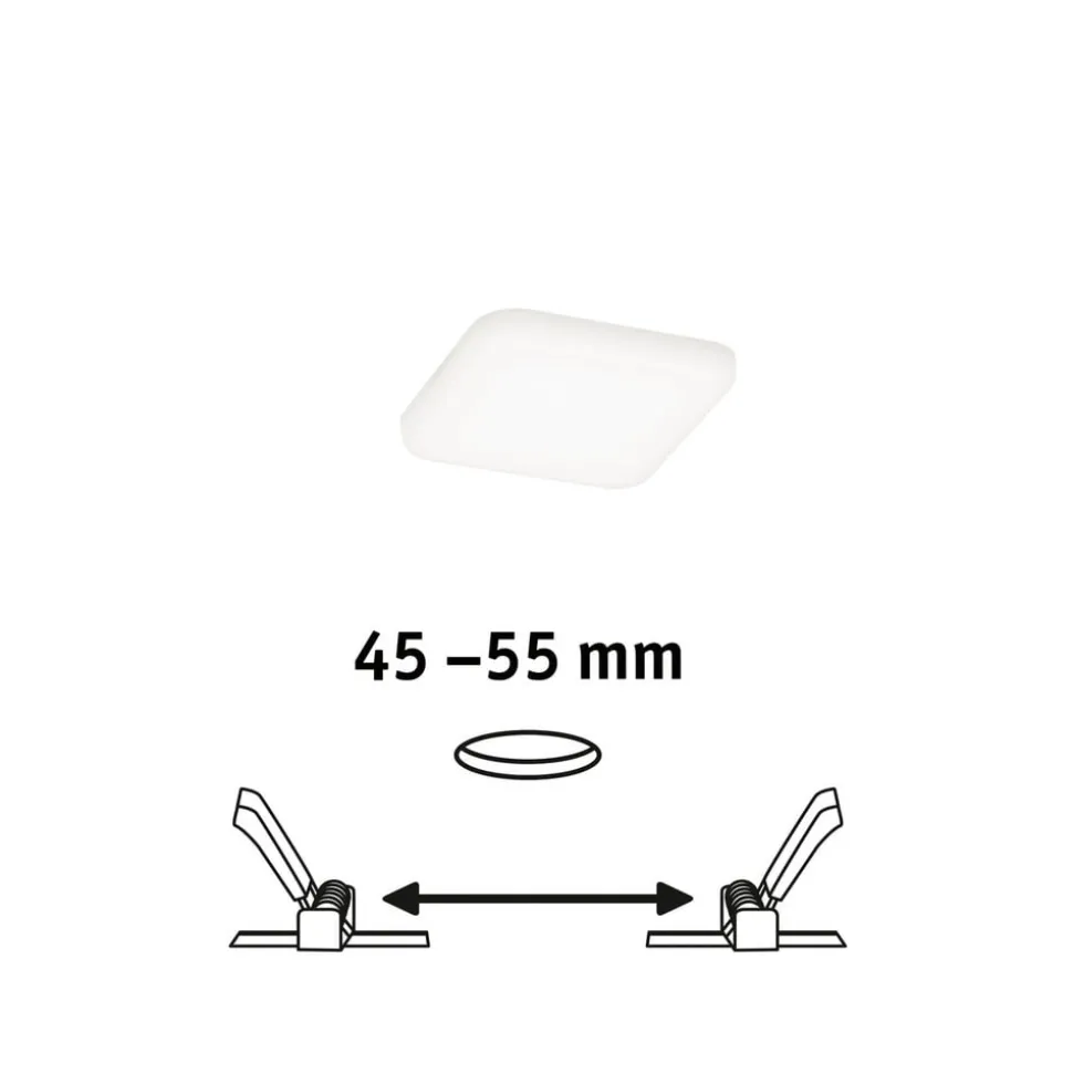 Paulmann Veluna LED inbouwlamp 4.000K 7,5x7,5