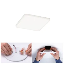 Paulmann Veluna LED inbouwlamp 4.000K 12,5x12,5