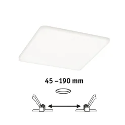 Paulmann Veluna LED inbouwlamp 4.000K 18,5x18,5