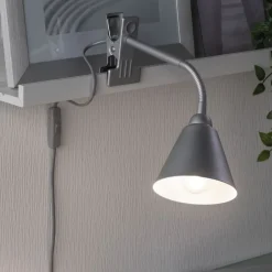 Paulmann Vitis klemlamp, grijs