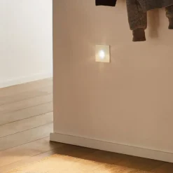 Paulmann Wall inbouwlamp met sensor, wit hoekig