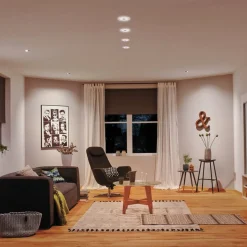 Paulmann Whirl LED inbouwlamp 6W per 3-set rond