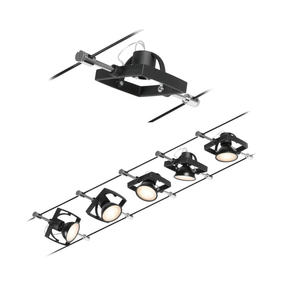 Paulmann Wire Mac II kabelsysteem, 5 m, zwart