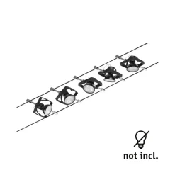 Paulmann Wire Mac II kabelsysteem, 5 m, zwart