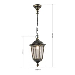 Pendellamp Fabio voor buiten