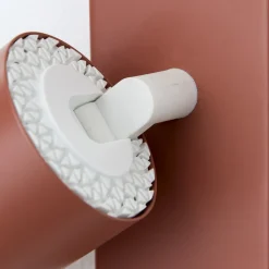 Penn plafondspot, koraalrood, lengte 60 cm, aluminium