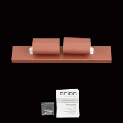 Penn plafondspot, koraalrood, lengte 35 cm, aluminium