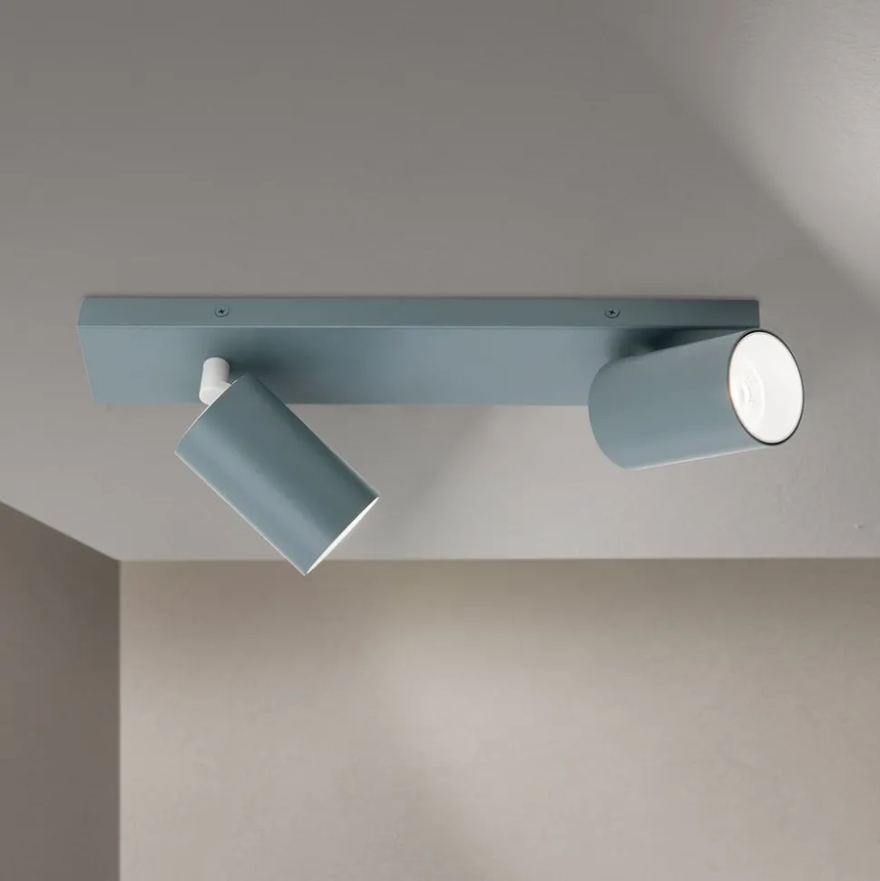 Penn plafondspot, lichtgroen, lengte 35 cm, aluminium