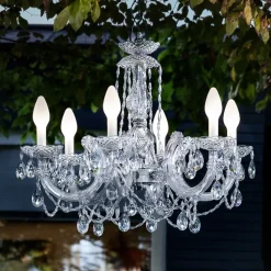 Per app bestuurbare kroonluchter Drylight v. buit.