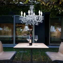 Per app bestuurbare kroonluchter Drylight v. buit.