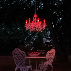 Per app bestuurbare kroonluchter Drylight v. buit.