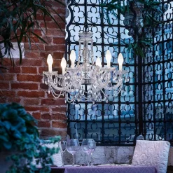 Per app bestuurbare kroonluchter Drylight v. buit.