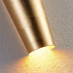 Perfect gevormde wandlamp Conan in goud