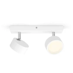 Philips Bracia LED plafondspot 2-lamps, wit