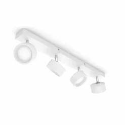 Philips Bracia LED plafondspot 4-lamps, wit