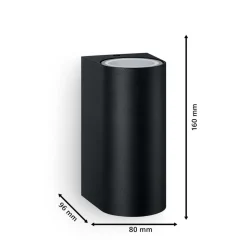 Philips buitenwandlamp Nightingale, 2-lamps