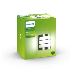 Philips Calgary buitenwandlamp roestvrijstaal