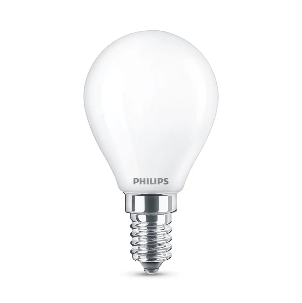 Philips Classic LED lamp E14 P45 6,5W 2.700K mat