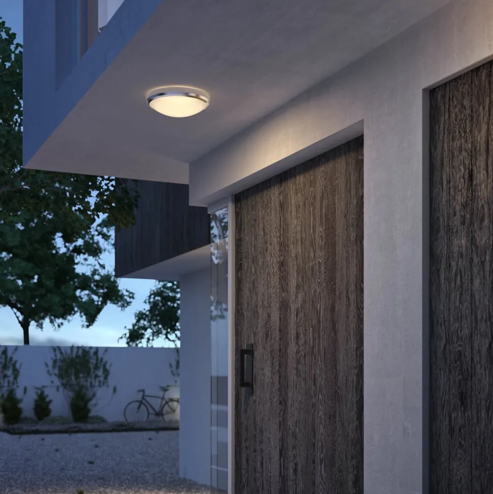 Philips Doris LED buitenlamp IP54 2.700K nikkel