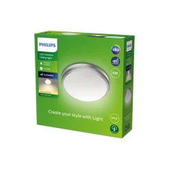 Philips Doris LED buitenlamp IP54 2.700K nikkel
