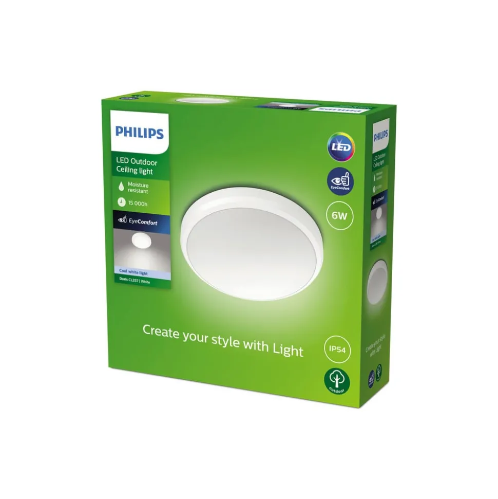 Philips Doris LED buitenlamp IP54 4.000K wit