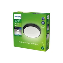 Philips Doris LED buitenlamp IP54 4.000K zwart