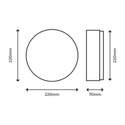 Philips Doris LED plafondlamp 2700K zwart Ø28cm