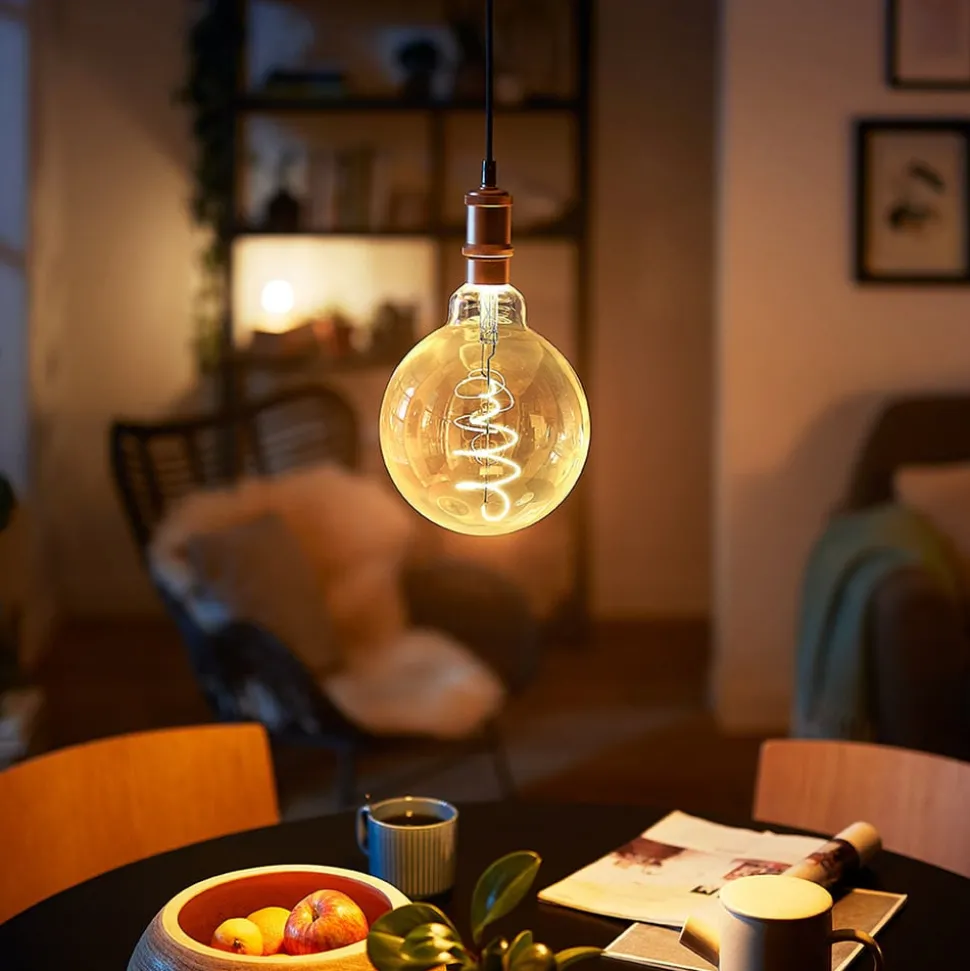 Philips E27 Giant LED bollamp 7W goud dimbaar