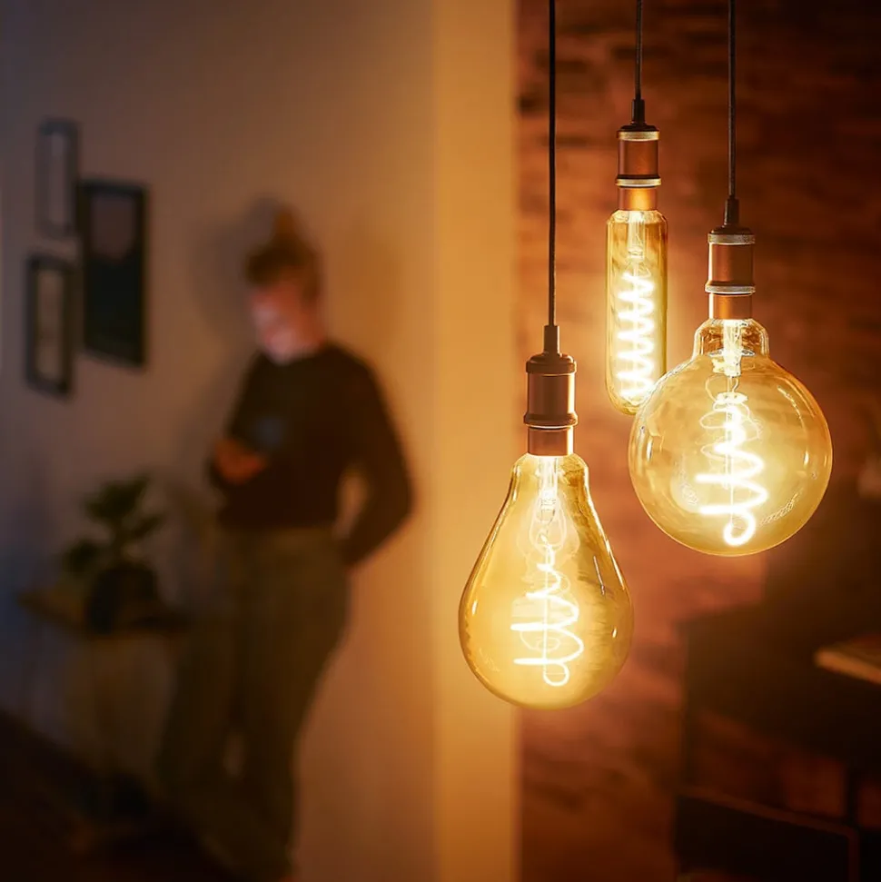 Philips E27 Giant LED bollamp 7W goud dimbaar