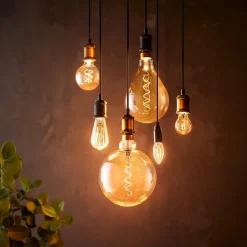 Philips E27 Giant LED bollamp 7W goud dimbaar