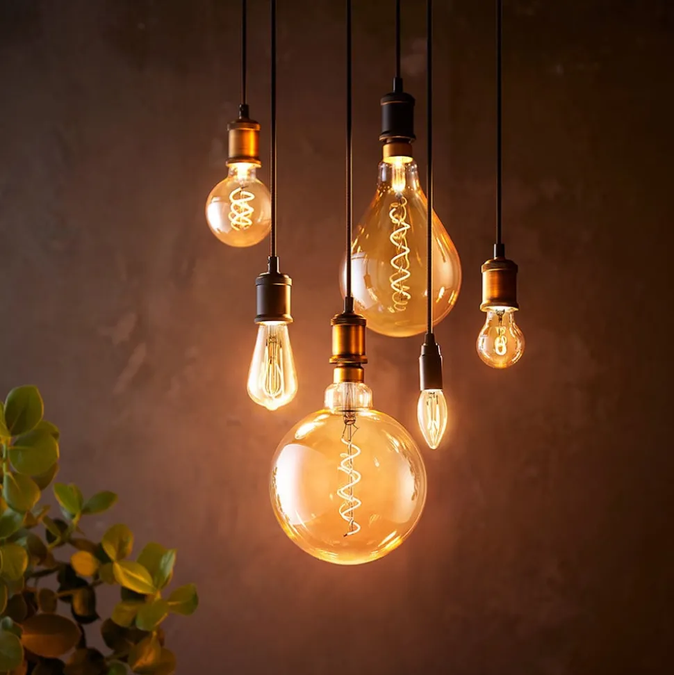 Philips E27 Giant LED bollamp 7W goud dimbaar