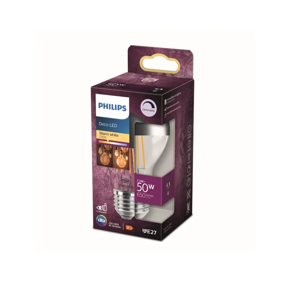 Philips E27 LED kopspiegellamp 7,2W warmwit