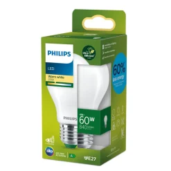 Philips E27 LED lamp A60 4W 840lm 2.700K mat