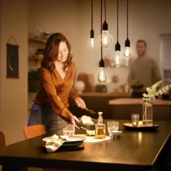 Philips E27 LED lamp rustiek ST64 3,1W 1800K goud