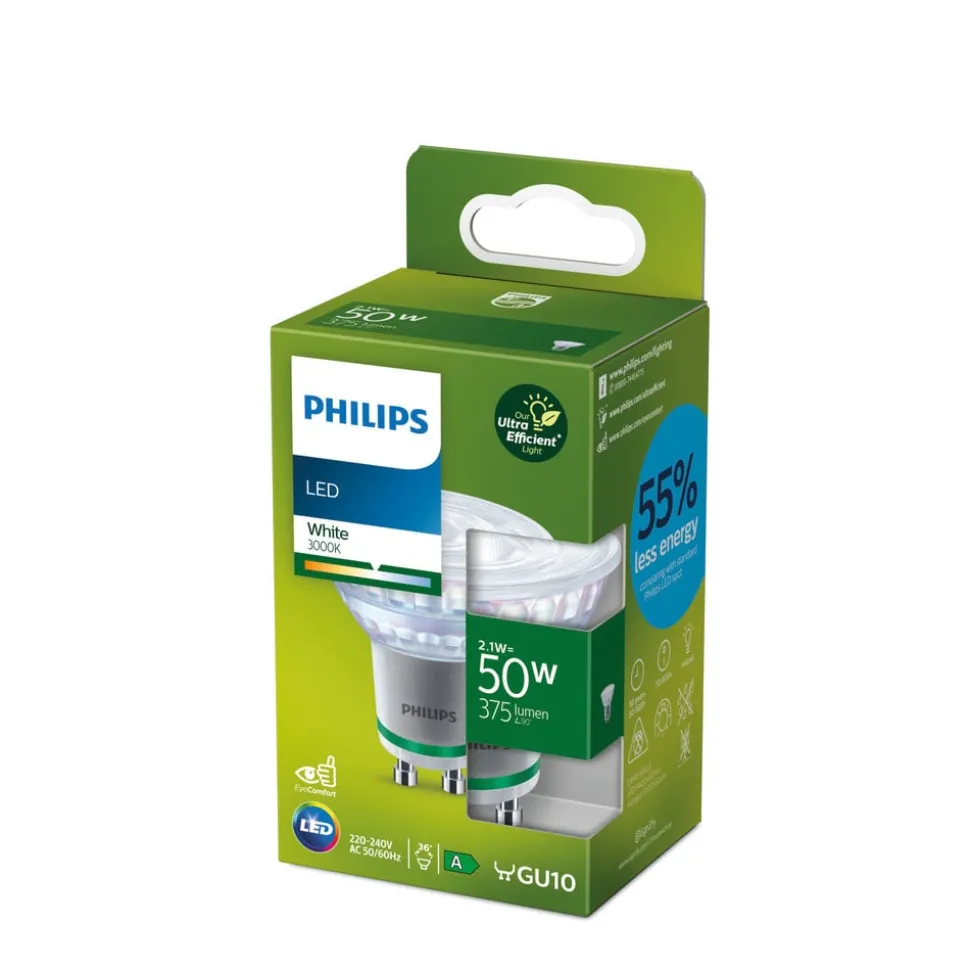 Philips GU10 LED reflector 2,1 W 375 lm 3.000 K