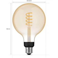 Philips Hue E27 7W LED lamp Giant Globe filament