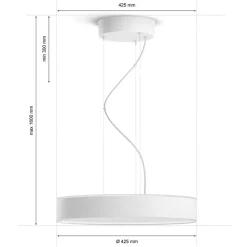 Philips Hue Enrave LED hanglamp wit