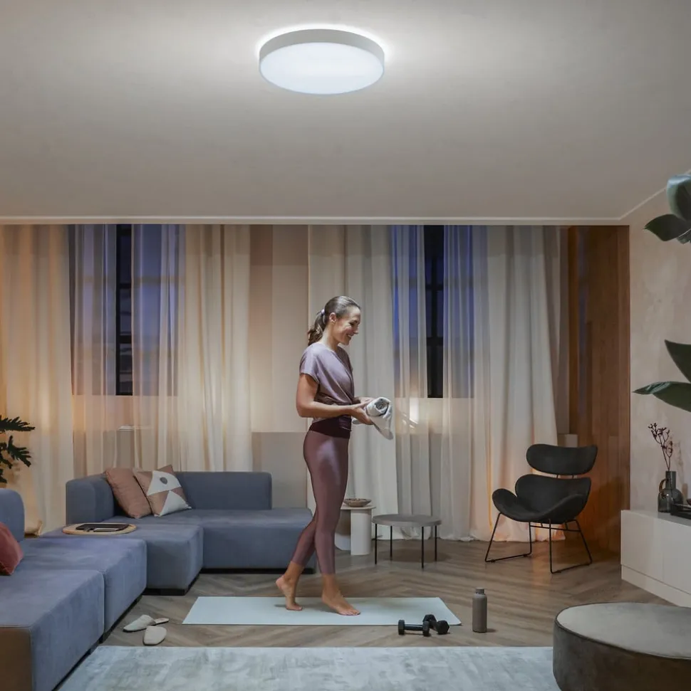 Philips Hue Enrave LED plafondlamp 55,1cm wit