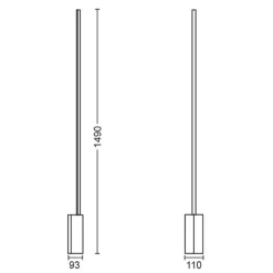 Philips Hue Gradient Signe LED vloerlamp wit