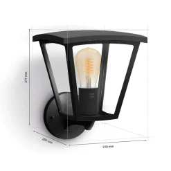Philips Hue Inara LED buitenwandlamp, zwart