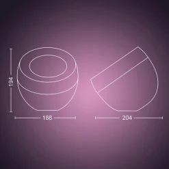 Philips Hue Iris WACA LED tafellamp, koper