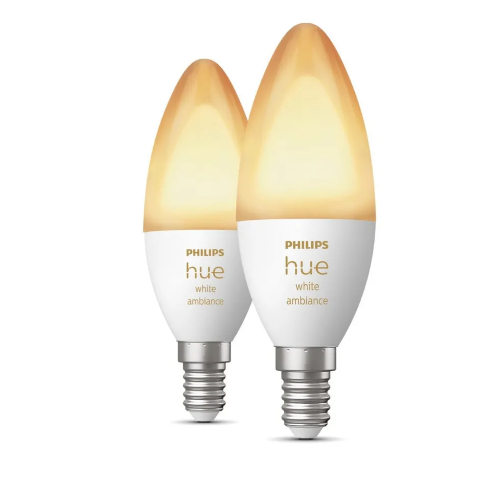 Philips Hue kaarslamp White Ambiance 2x E14 5,2W