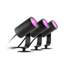 Philips Hue LED spot Lily, set van 3, bridge, RGB, CCT, IP65