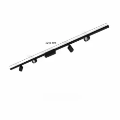 Philips Hue Perifo railsysteem 4x spots zwart