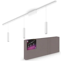Philips Hue Perifo track, 3 LED-pendellampen, wit