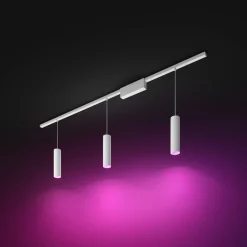 Philips Hue Perifo track, 3 LED-pendellampen, wit