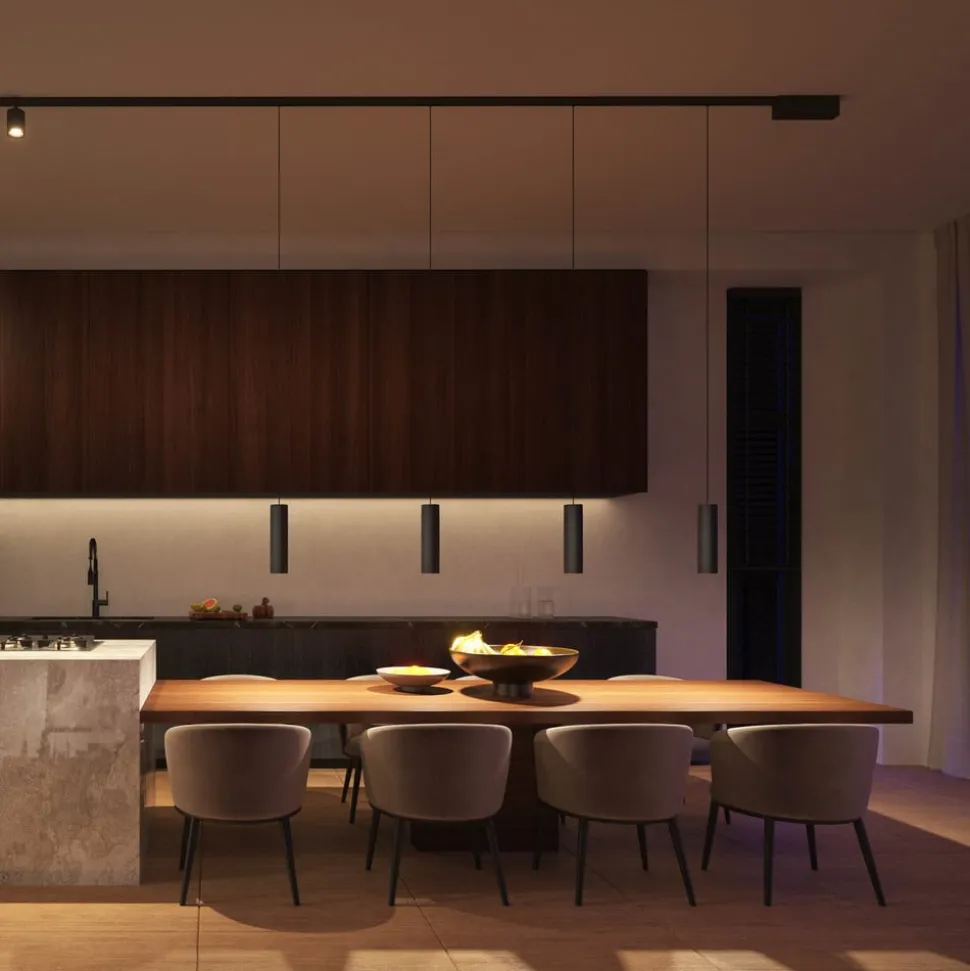 Philips Hue Perifo track, 3 LED pendels, zwart