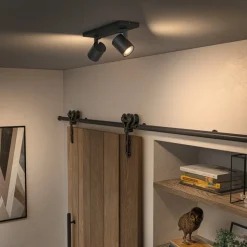 Philips Hue Runner LED spot, 2-lamps, dimschakelaar, zwart