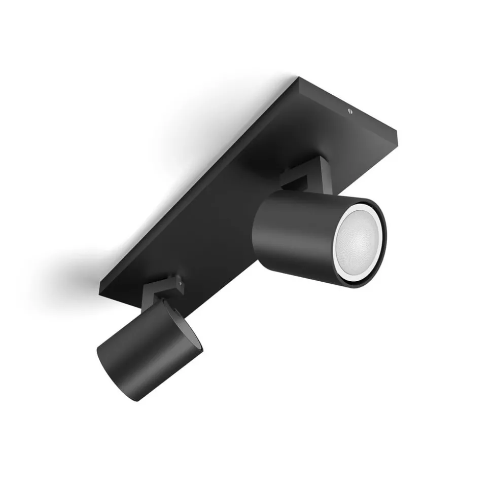 Philips Hue Runner LED spot, 2-lamps, dimschakelaar, zwart